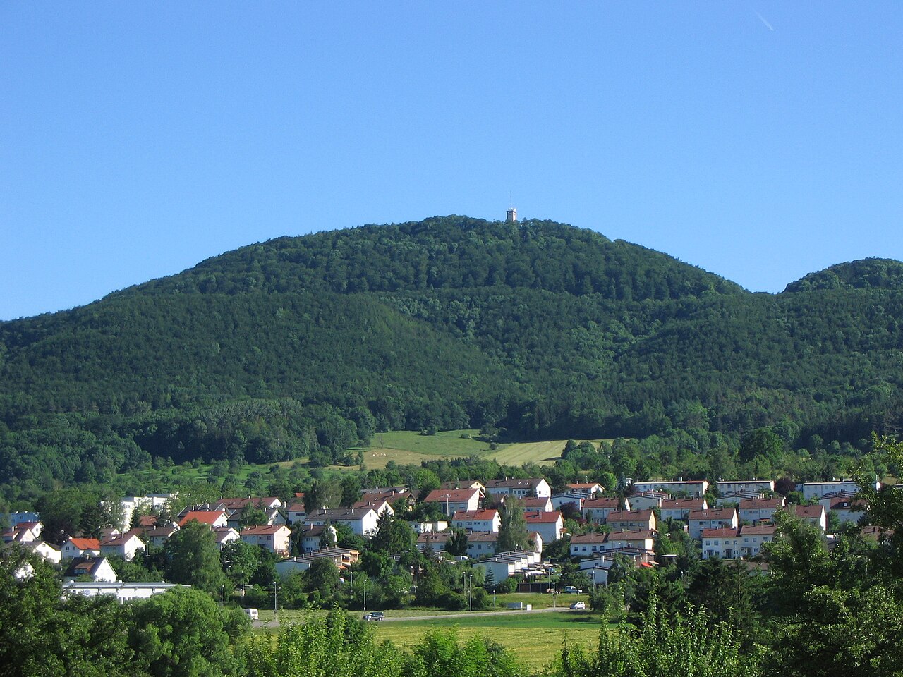Swabian Alb : Roßberg , an outlier , with observation tower