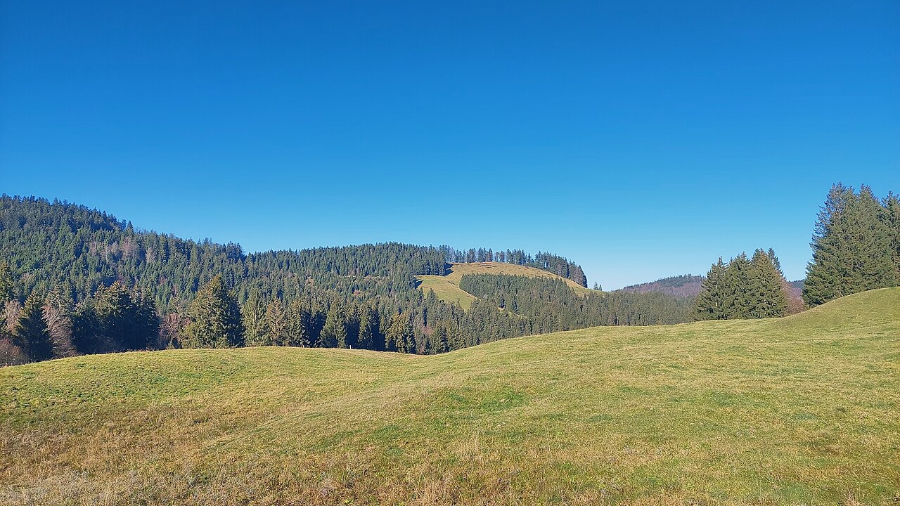 Rote Fluh, view from near Wenger-Egg-Alpe to the north