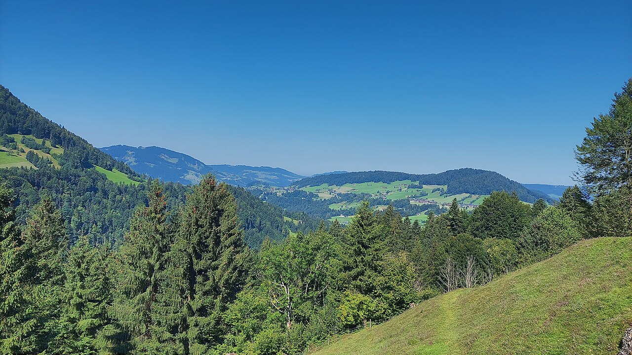 Brüggelekopf, Lingenau and Rotenberg in the Bregenz Forest Mountains and the Allgäu Alps