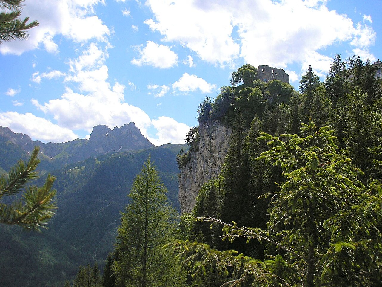 Falkenstein castle near Pfronten (Landkreis Ostallgäu, Bavaria, Germany)