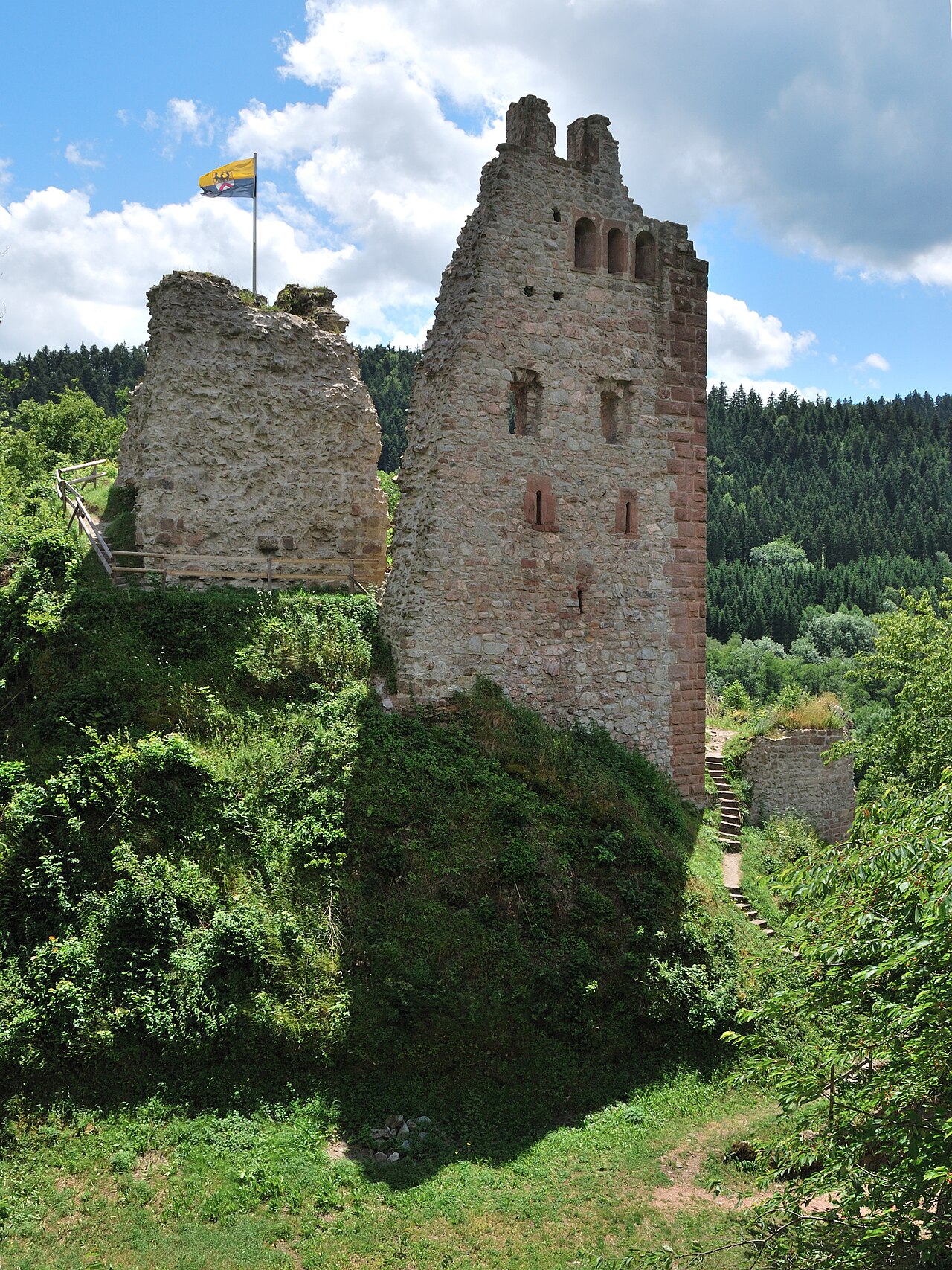 Castle ruine Schenkenburg in Schenkenzell in the federal state Baden-Württemberg in Southern Germany