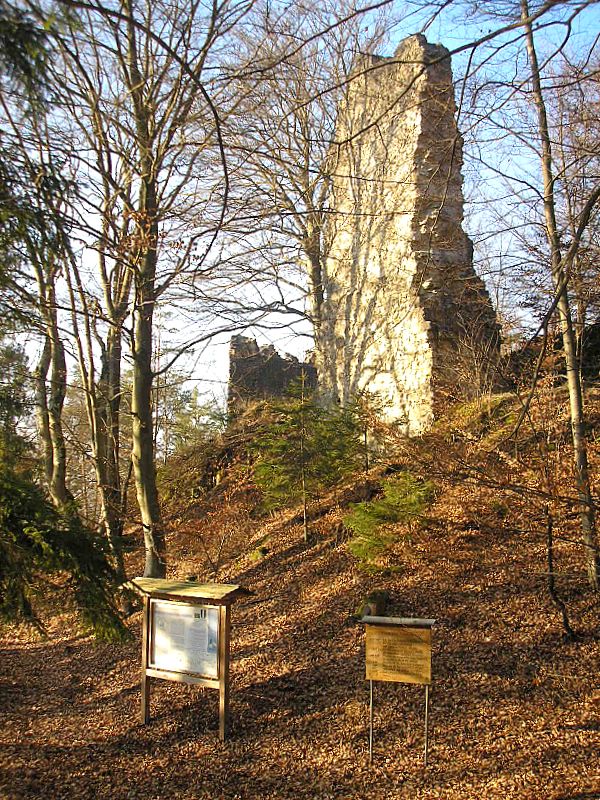 Rundeck (Stossenberg) castle near Erlingshofen (Landkreis Eichstätt, Upper Bavaria, Germany)