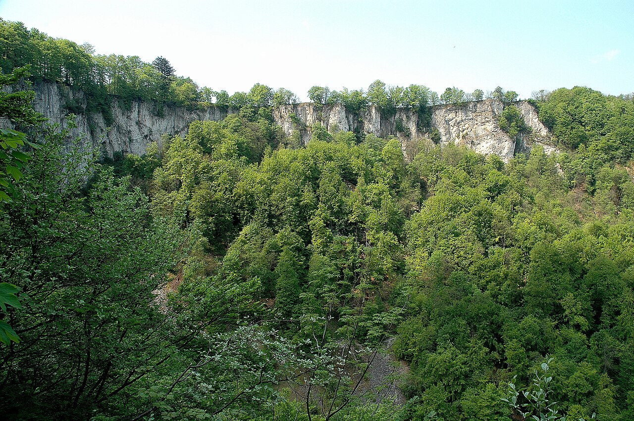 Albtrauf bei Urach Rutschen