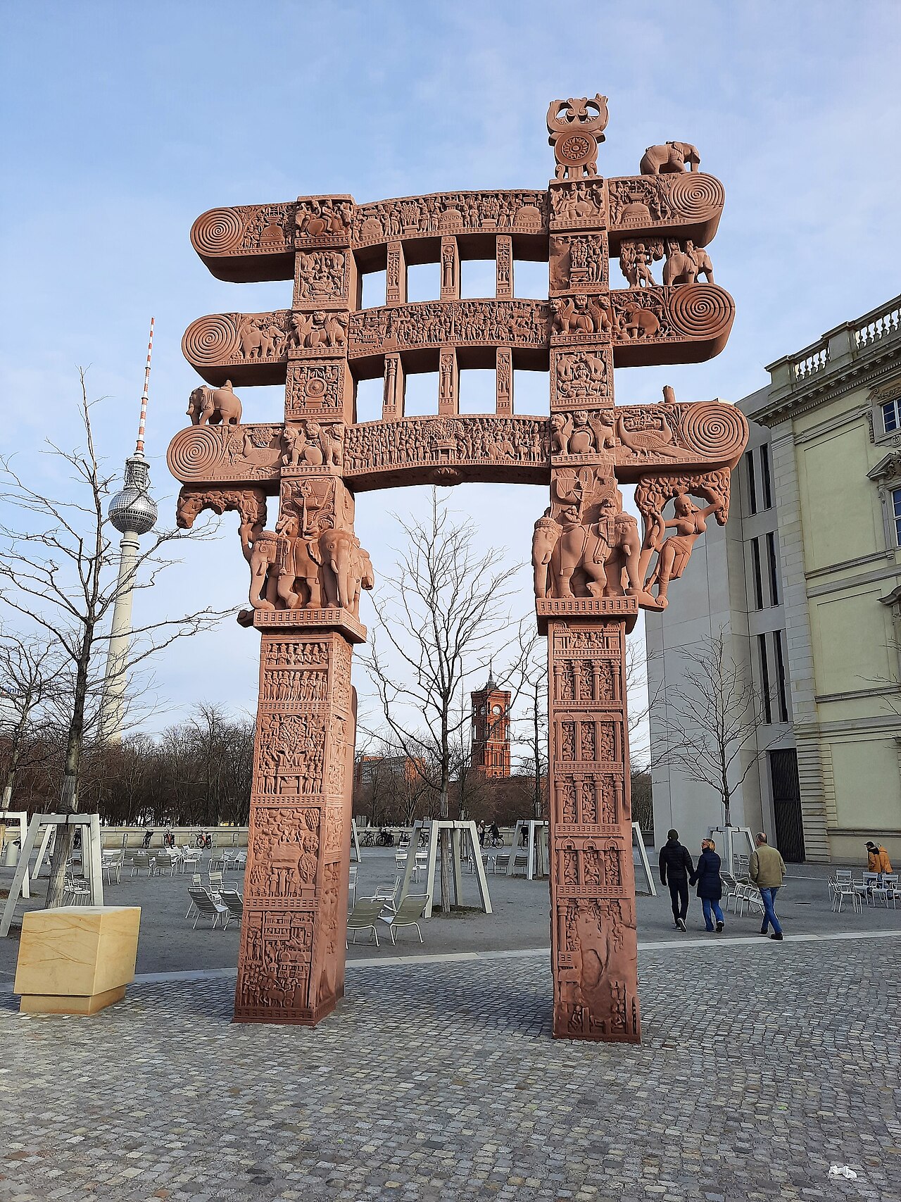 Humboldt Forum Abguss des Sanchi Tors