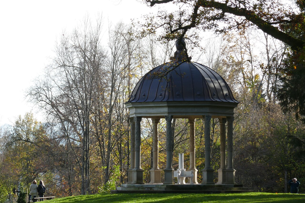 Monopteros in the Schacky Park in Dießen am Ammersee