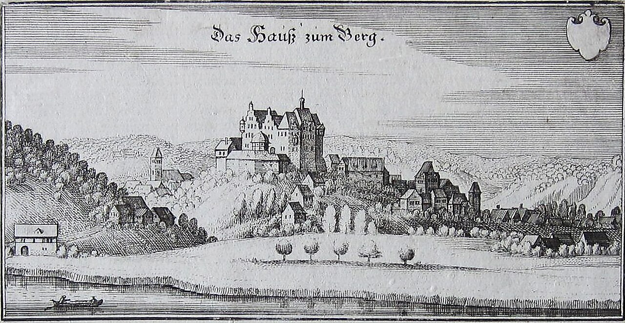 Ansicht der Schalksburg (Das Haus zum Berg) in Hausberge , Porta Westfalica