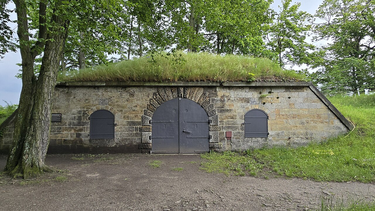 Artillery shelter III and the treasure casemate at Königstein Fortress