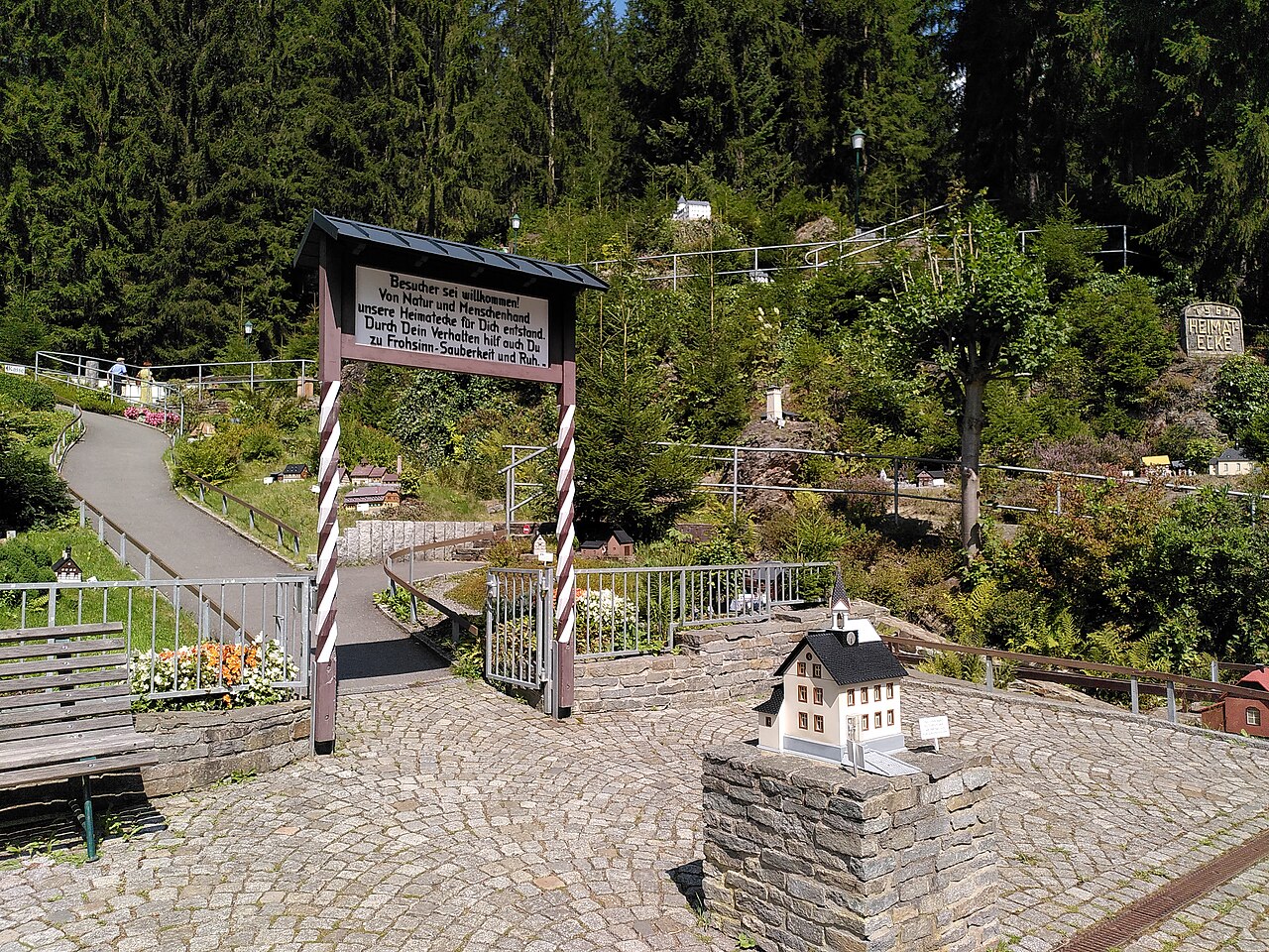 Heimatecke (Miniaturschauanlage in Waschleithe) - Eingang