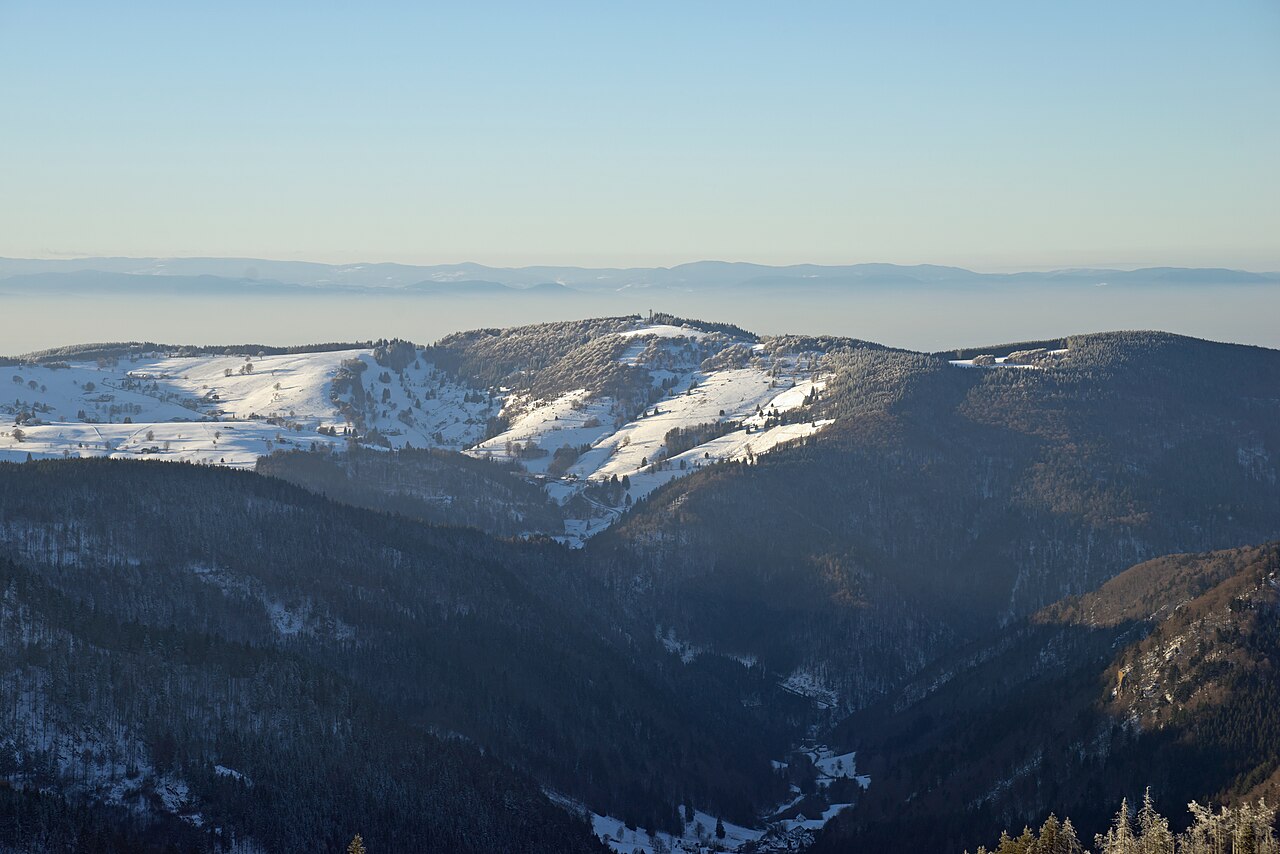 View from the Feldberg in the Black Forest towards the Schauinsland