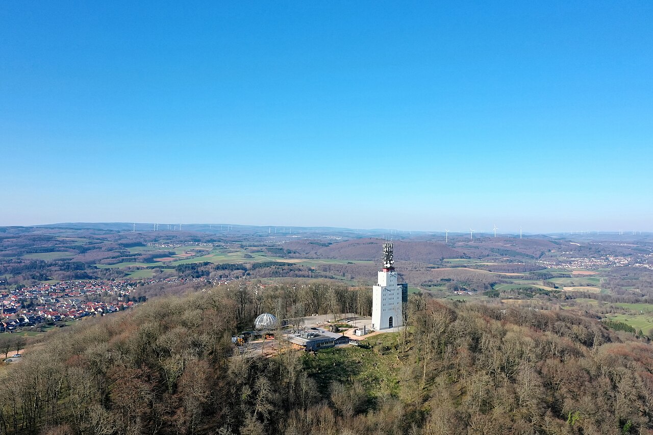 Luftbild Schaumbergplateau bei Tholey von Südwesten