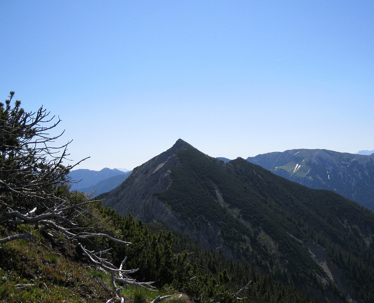 Nordansicht des Scheinbergspitz, aufgenommen vom Lösertalkopf