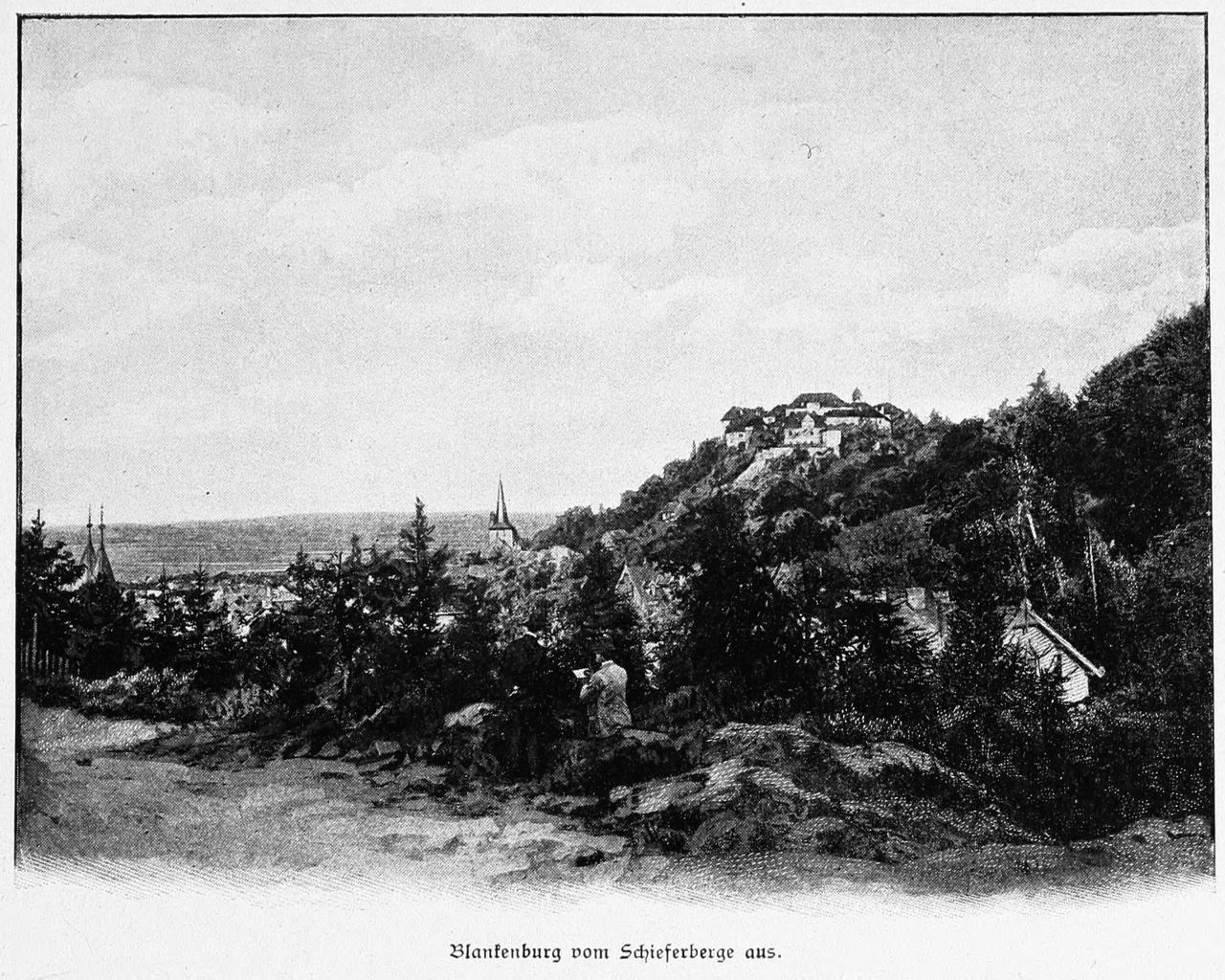 Blankenburg vom Schieferberge aus