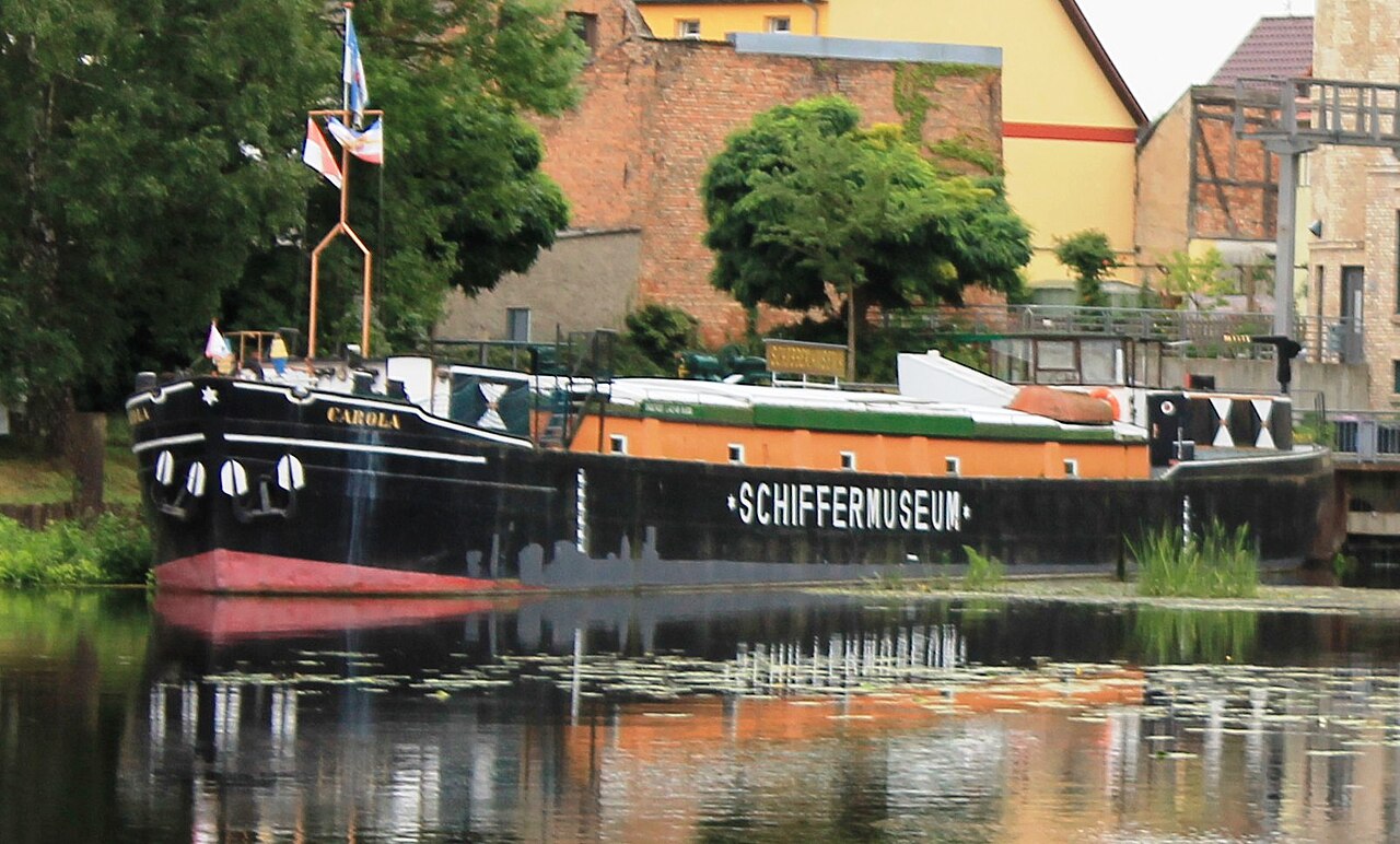 Großfinowmaßkahn in Zehdenick als Museumsschiff