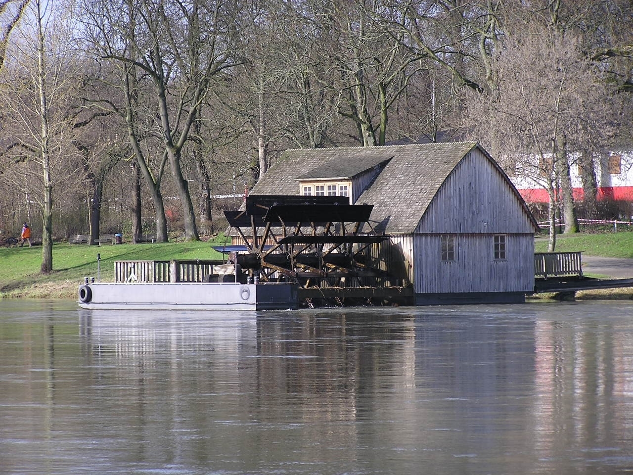 Schiffmühle in Minden , Nordrhein-Westfalen , an der Weser