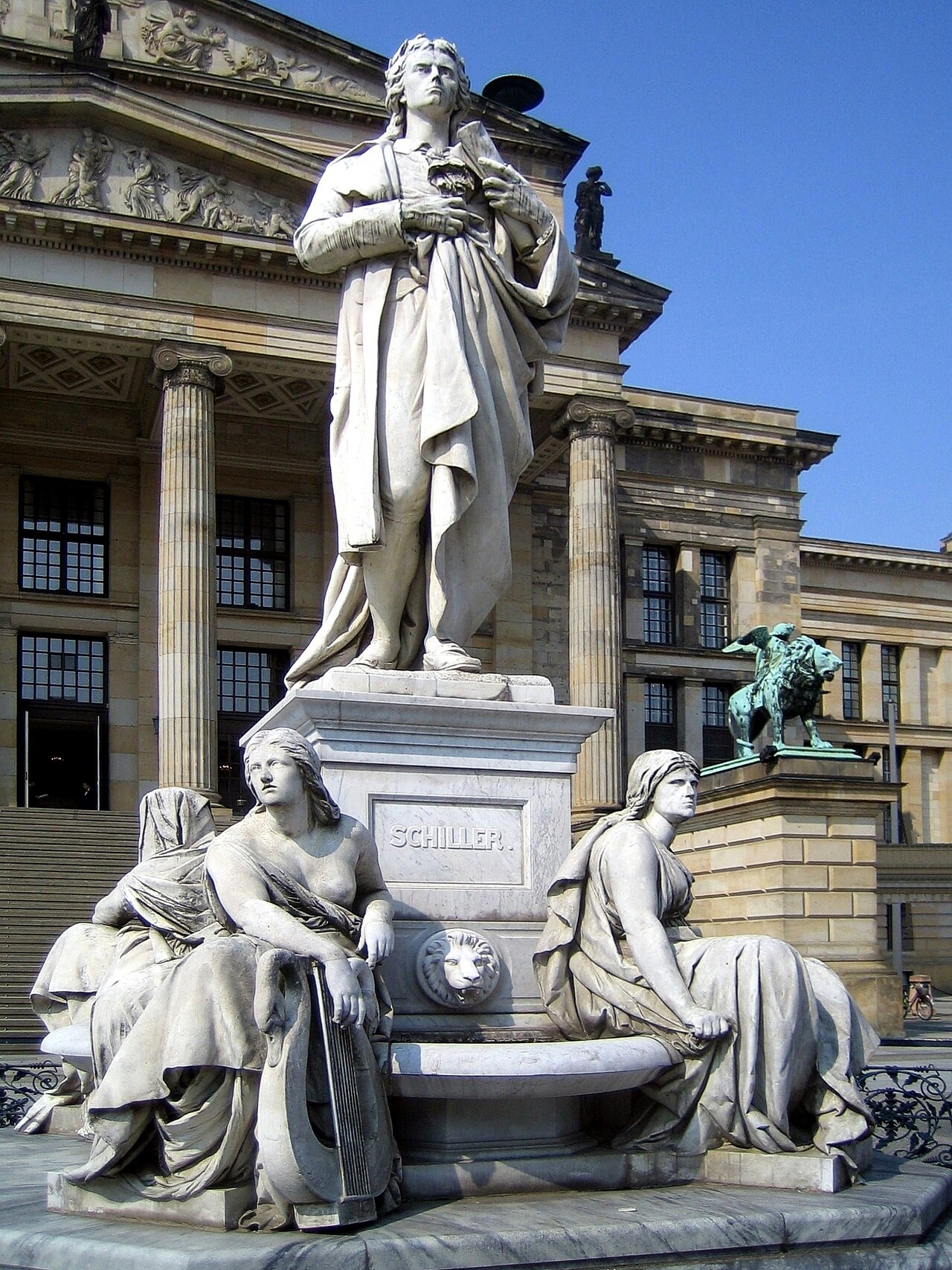 The "Schillerdenkmal" (Schiller-memorial) at Gendarmenmarkt in Berlin