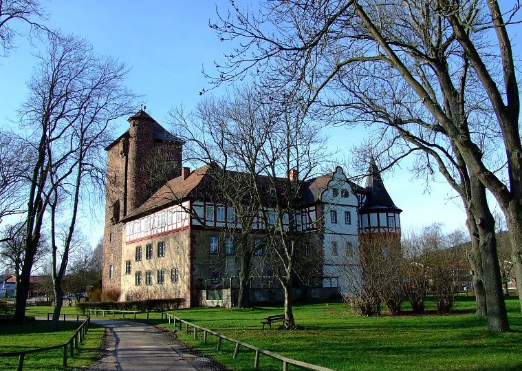 Schloß Eichhof an der Fulda (Bad Hersfeld) aus Nordost - 2008