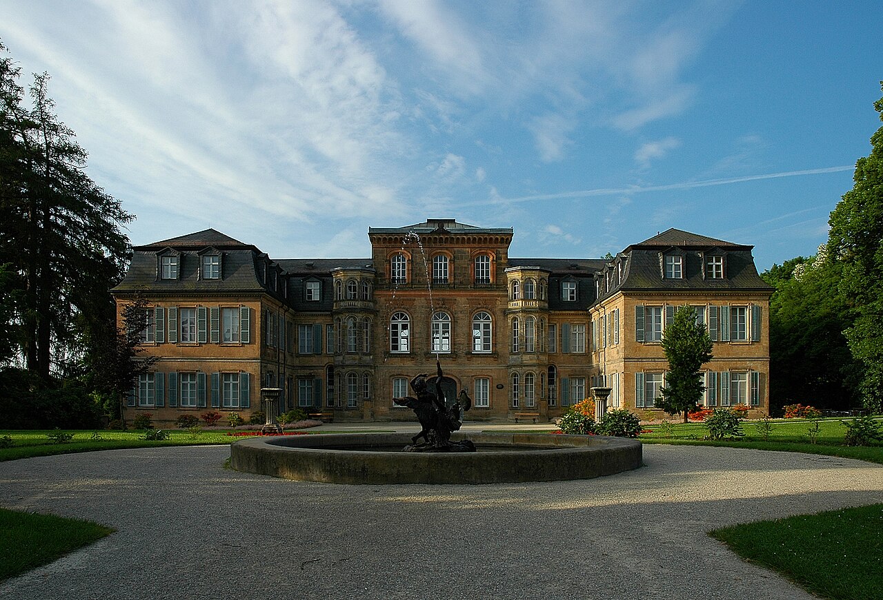 North facade of palace Fantaisie in Eckersdorf , district Bayreuth , Germany