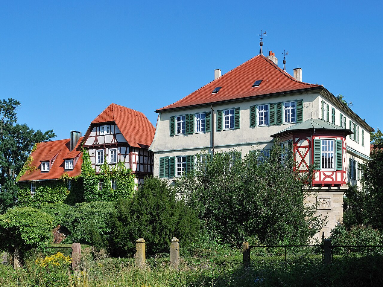 The castle of Schöckingen in Baden-Württemberg in Germany, originally from the 15th to 18th century