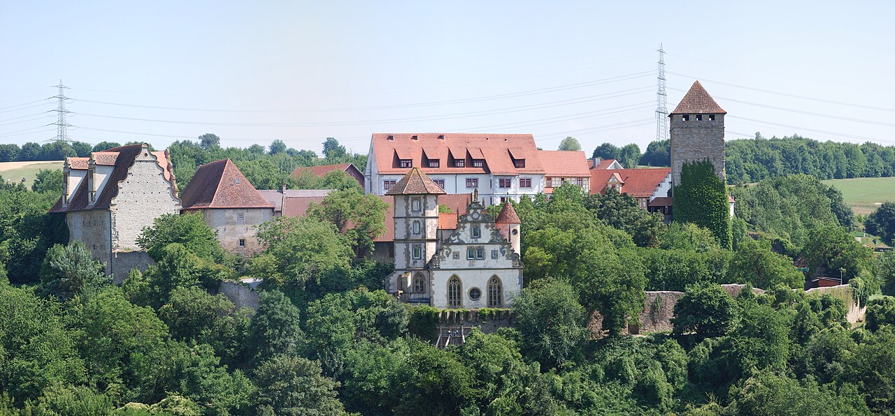 Panorama Schloss Liebenstein (fünf Teile)