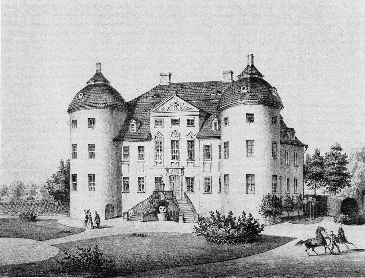 Das Rittergut de:Großschweidnitz Mitte des 19