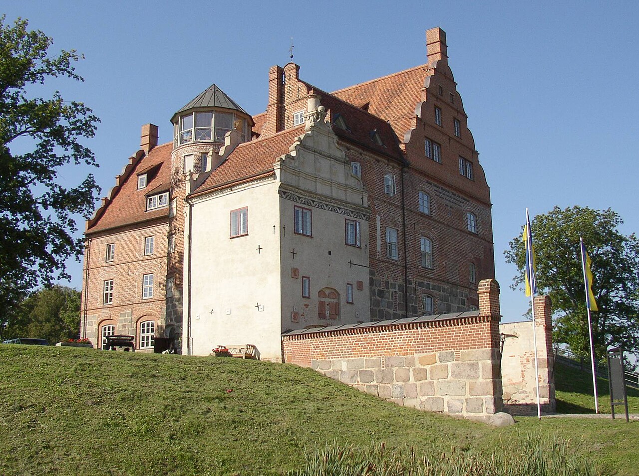 Castle in Schwinkendorf-Ulrichshusen in Mecklenburg-Western Pomerania , Germany
