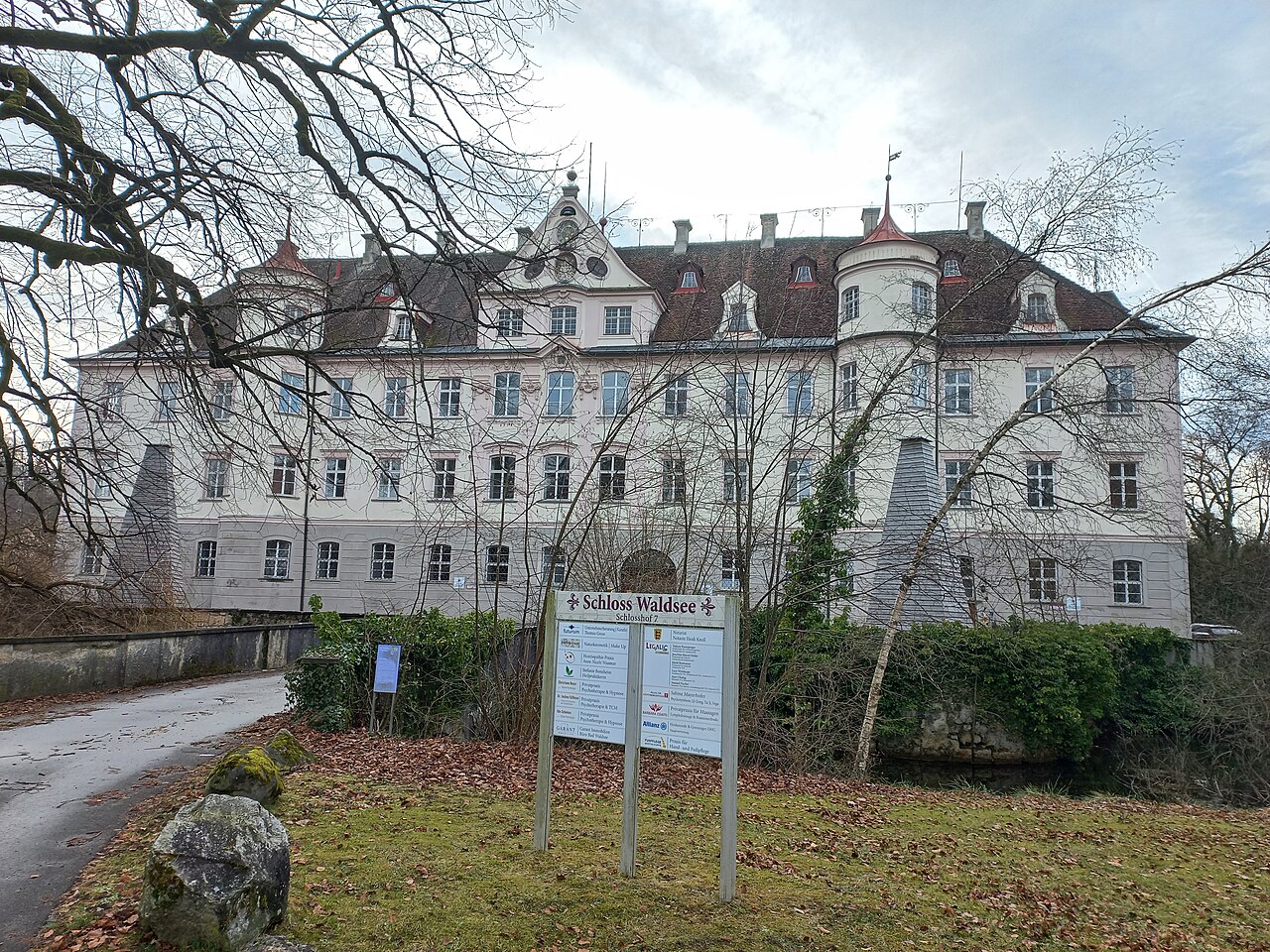 Bad Waldsee in northern Upper Swabia in Baden-Württemberg, Germany