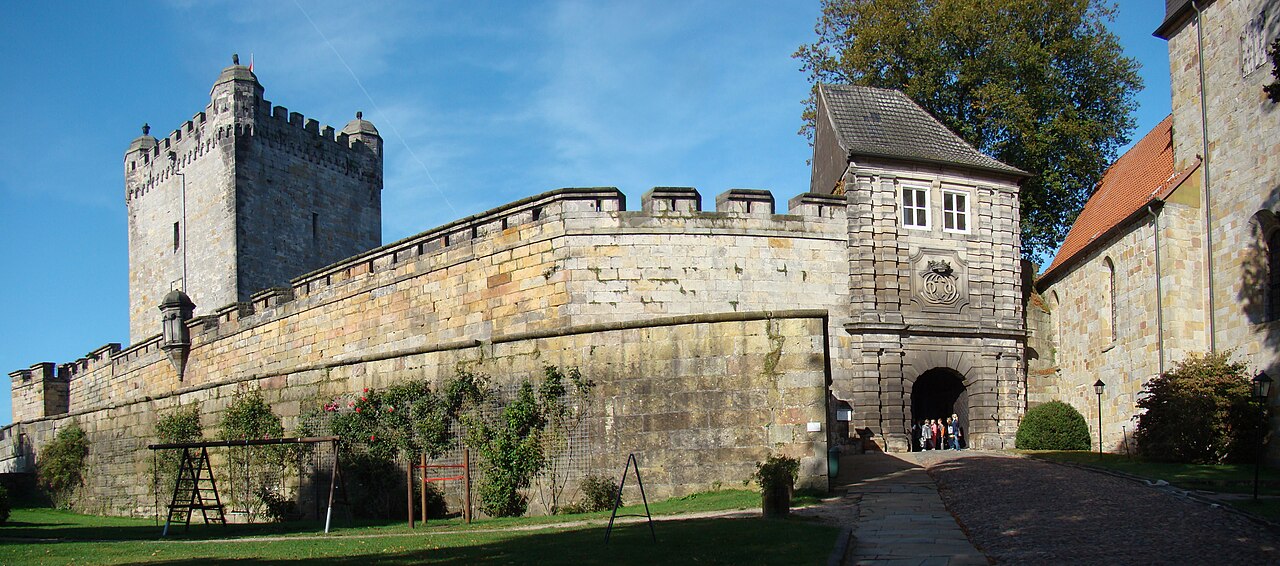 Gate of the Burg Bentheim, at Bad Bentheim, Germany