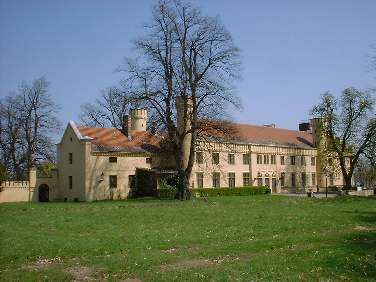 Petzow Castle in Werder -Petzow in Brandenburg , Germany