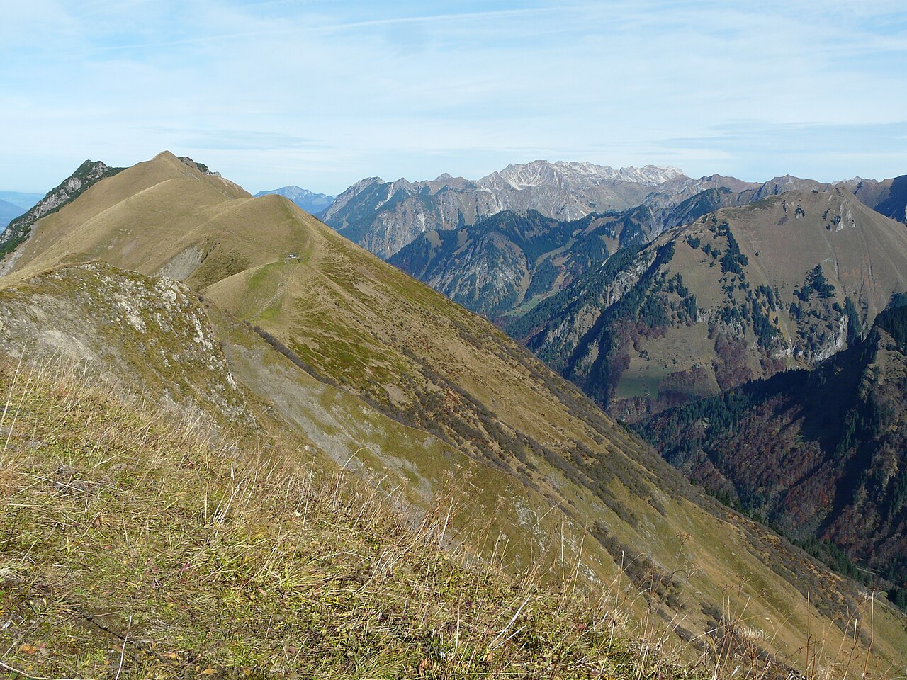 Blick zum Schmalhorn (links)