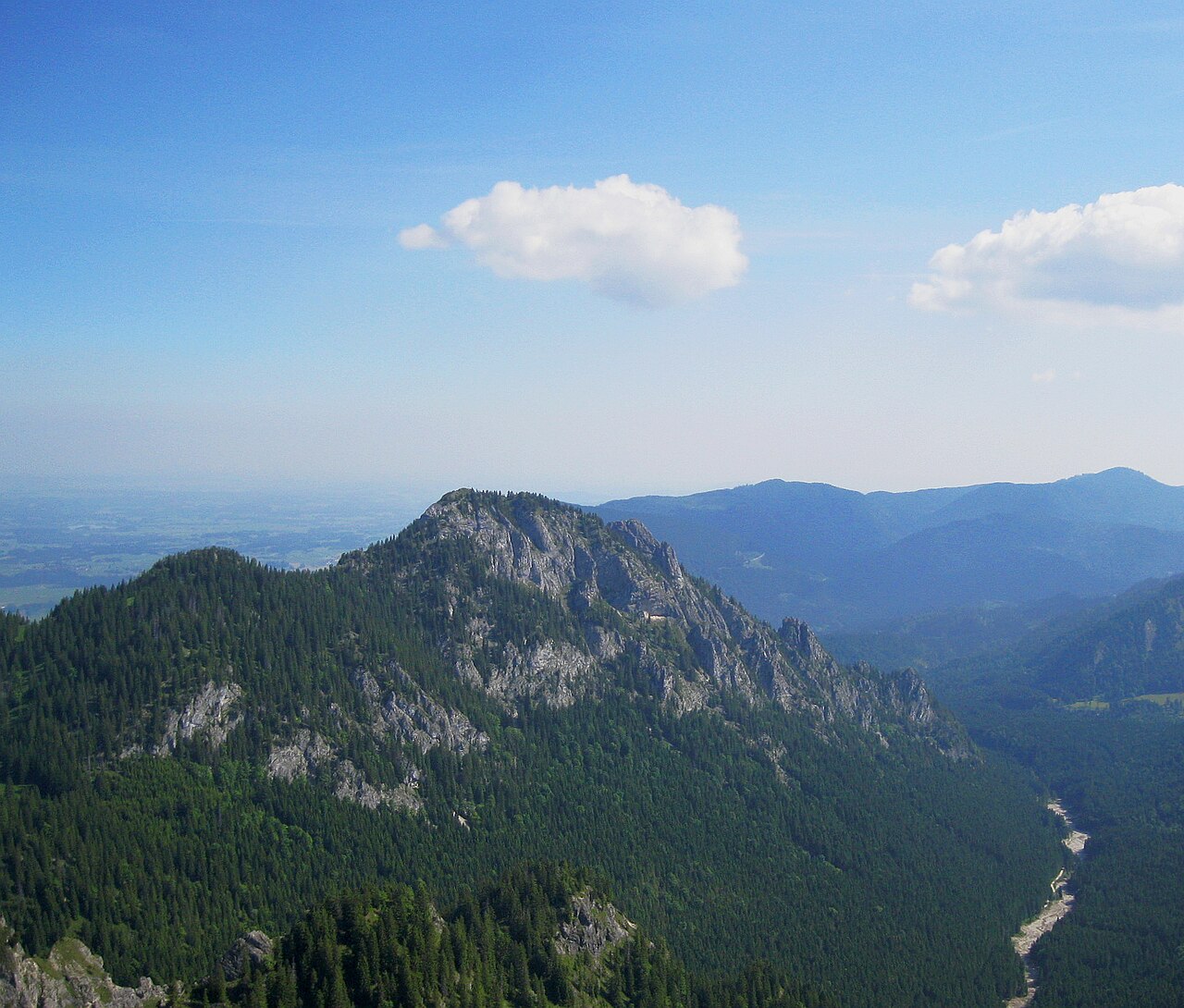 Schönleitenschrofen Südwestansicht, aufgenommen von der Ahornspitze