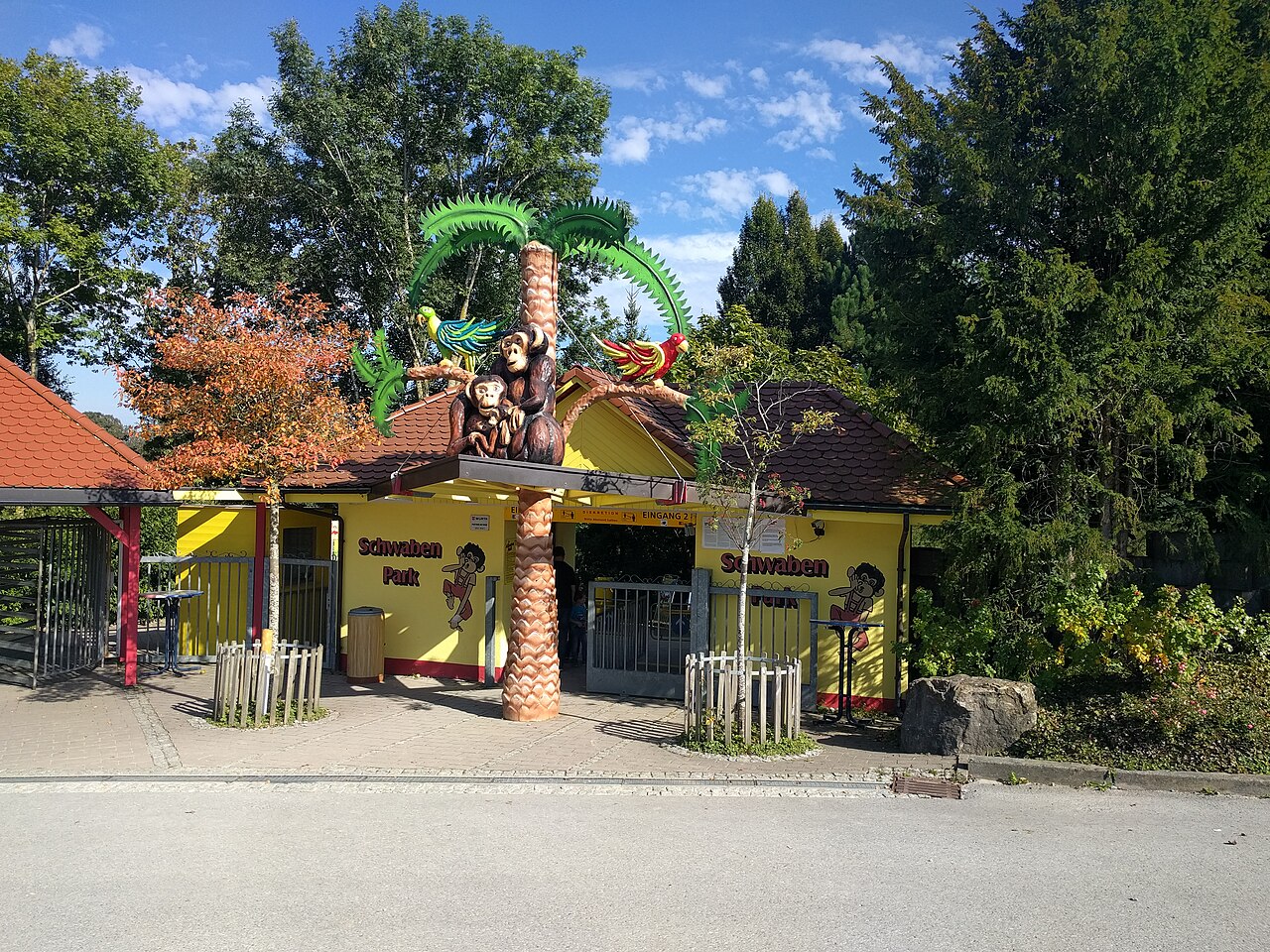 Entrance to the amusement park "Schwabenpark"