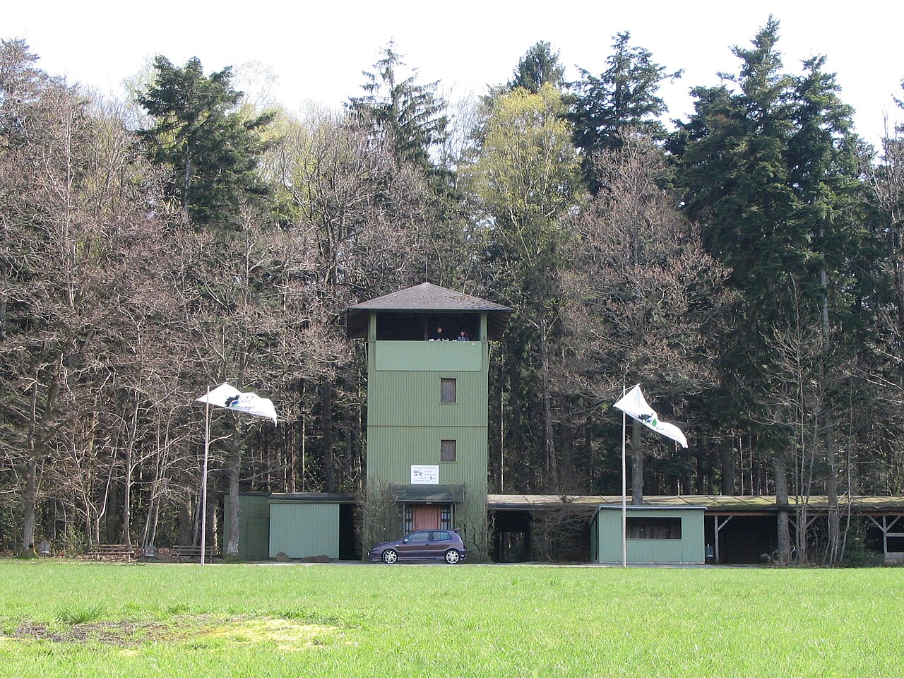 Schwanner Warte in Straubenhardt, Germany with the Black Forest in the background