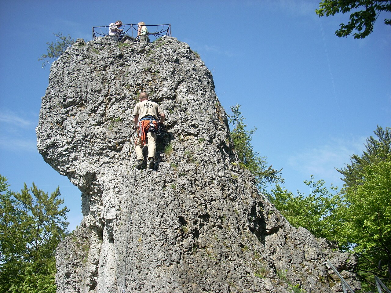 Rock "Signalstein" near by Egloffstein