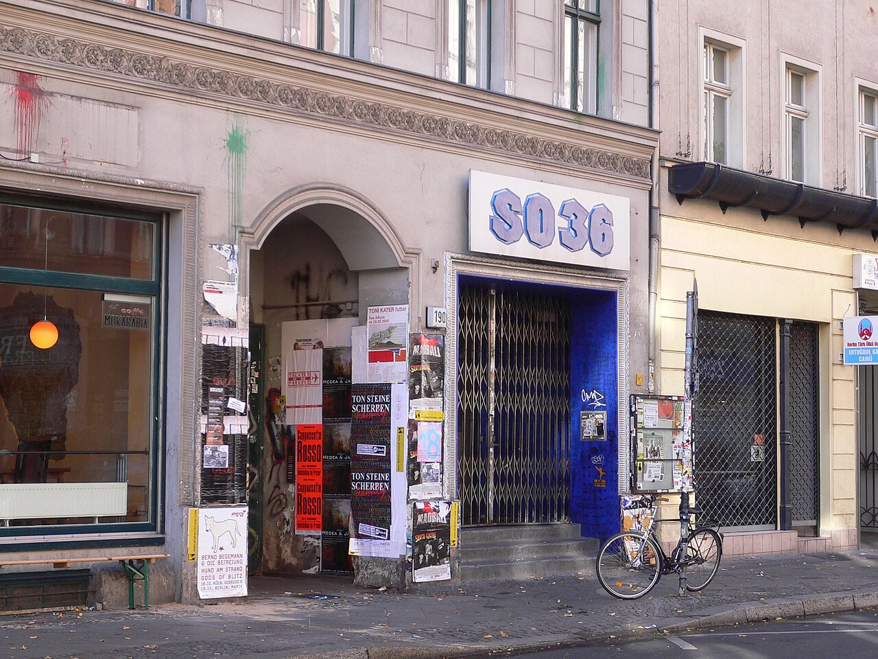 Oranienstraße 190, Berlin-Kreuzberg , Germany – club SO36