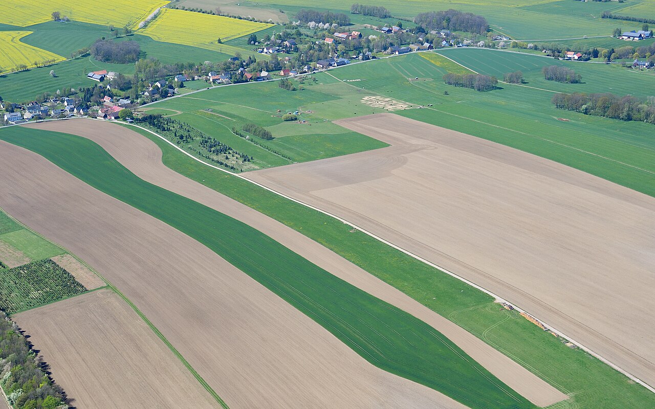 Aerial image of the Pretzschendorf airfield