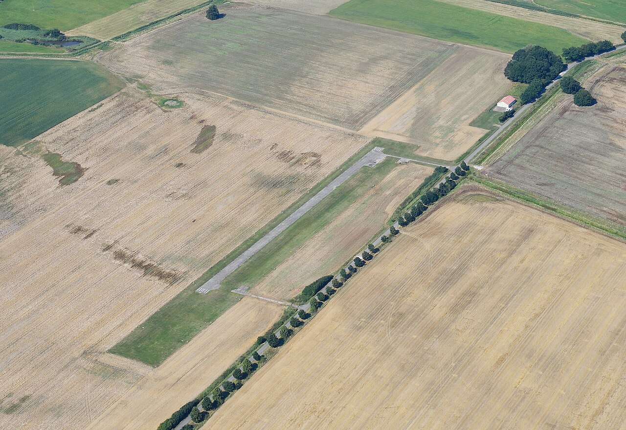 Aerial image of the Teldau airfield