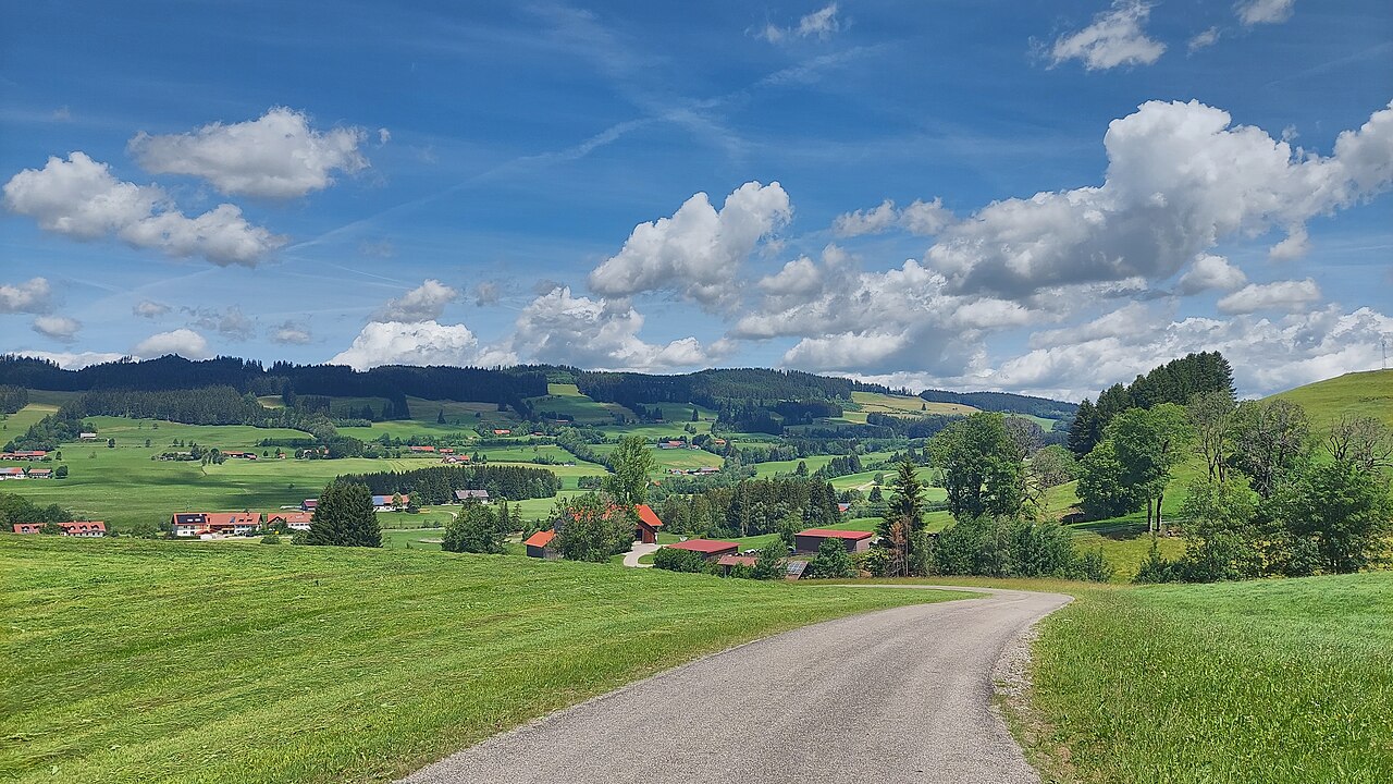 Sonneneck with its main peak Sonneneck and its subpeak Ochenkopf, view from south
