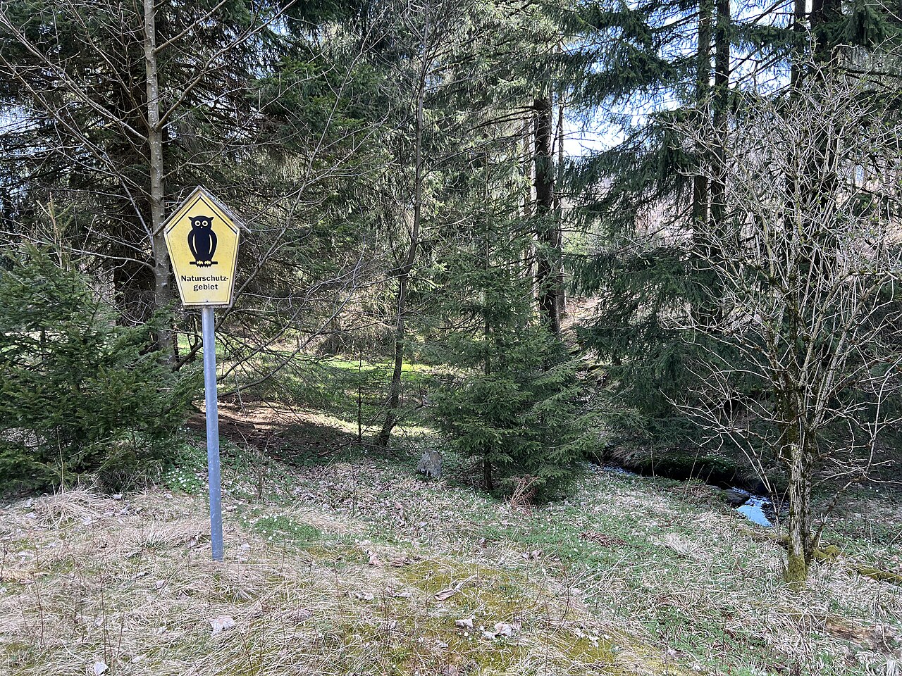 Nature reserve "Spittergrund" in Thuringia, Germany