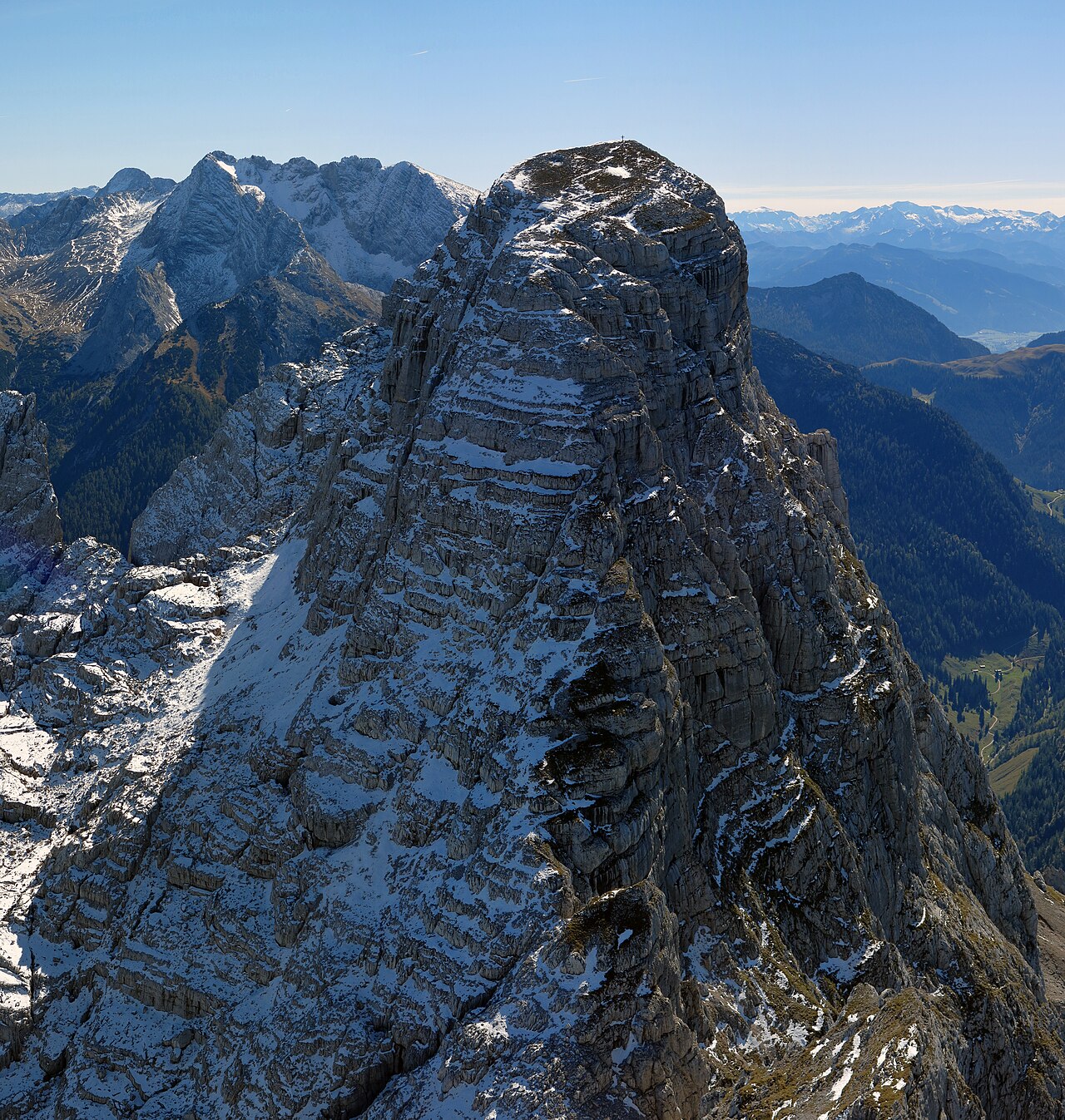 The Stadelhorn on the Reiter Alpe in the Berchtesgaden National Park seen from the Wagendrischelhorn