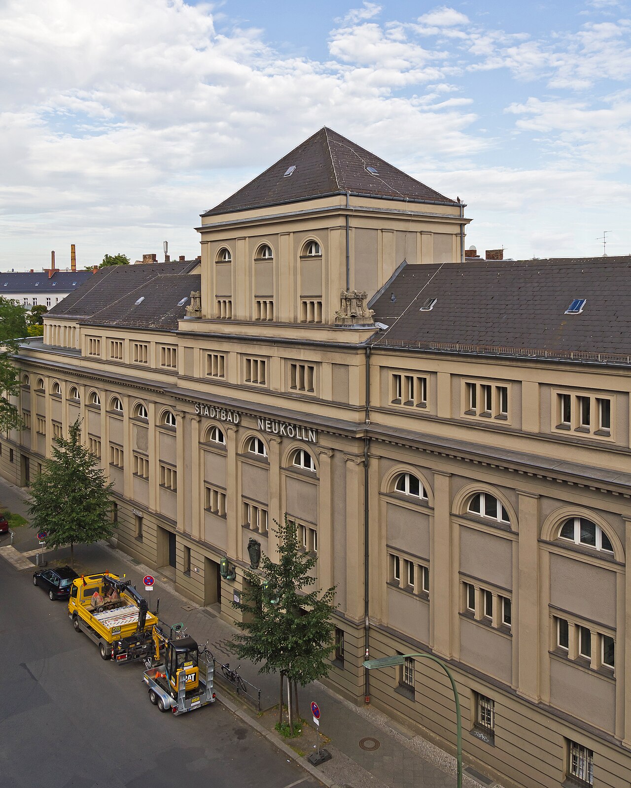 The Neukölln Bathhouse (historical indoor swimming pool) in Berlin, Germany