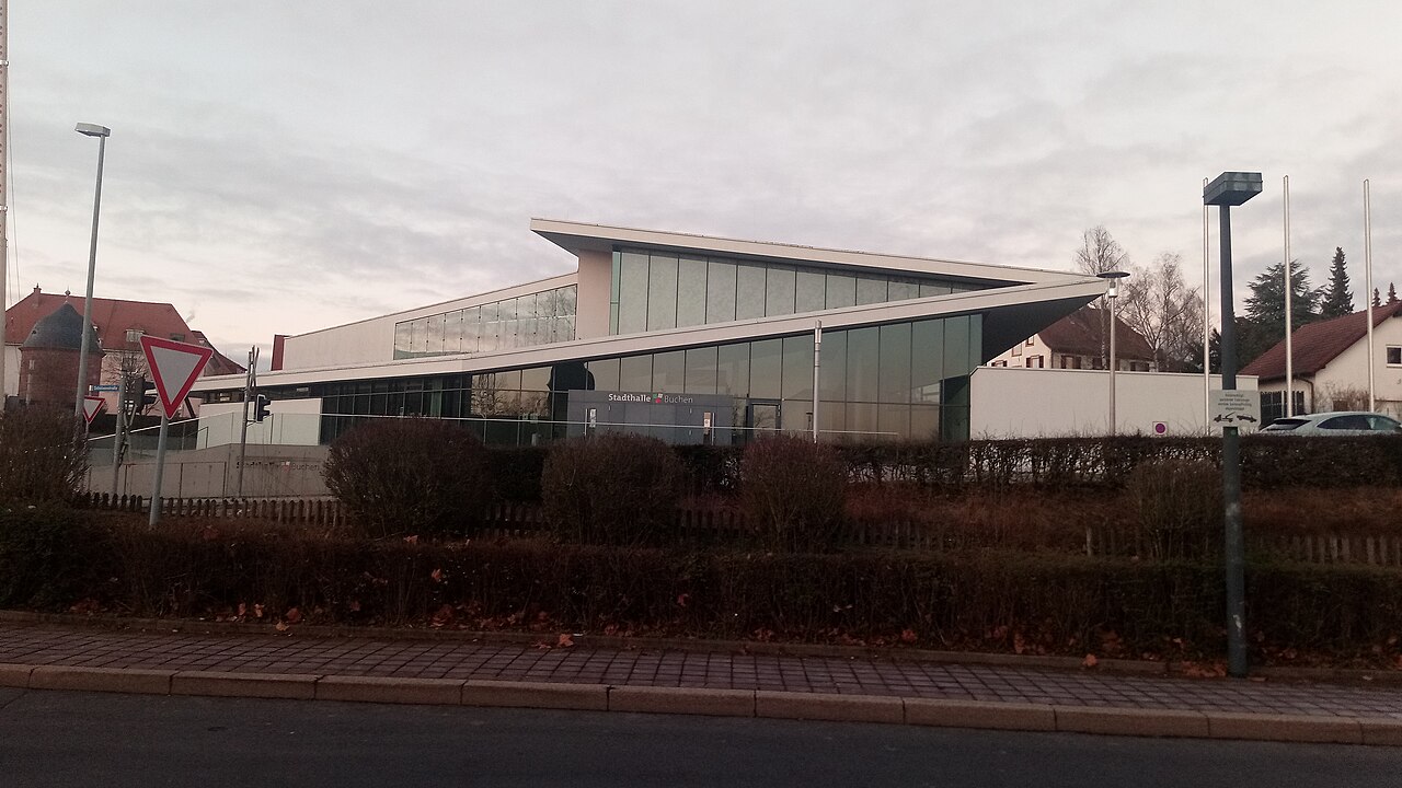 Die Buchener Stadthalle im Januar 2022