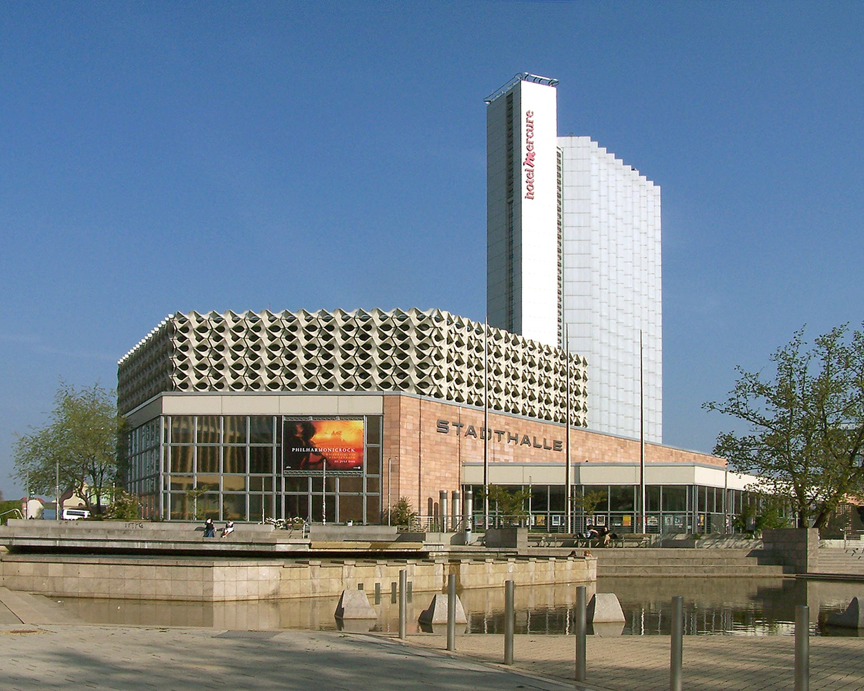 Die Stadthalle im Zentrum von Chemnitz