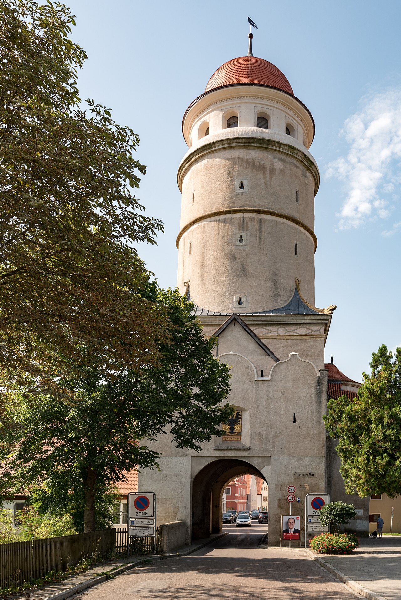 Nördligen, Stadtbefestigung, Löpsinger Tor von Nordosten