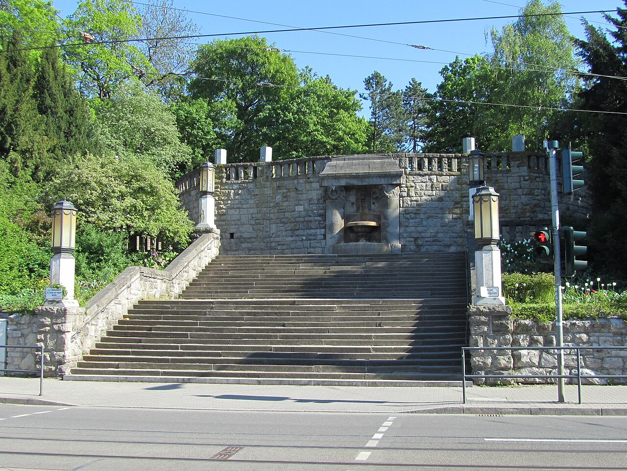 Die Daberstedter Schanze (Zugang zum Stadtpark) in Erfurt