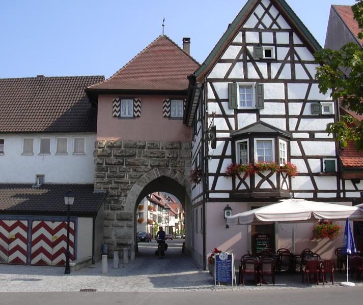 Western town gate of Mühlheim an der Donau, Germany