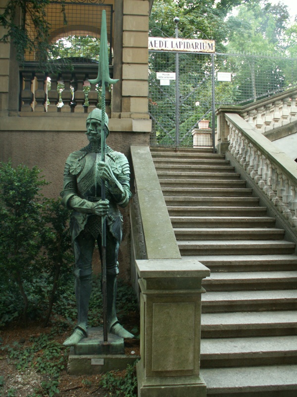 Entrance of the lapidarium in Stuttgart, Germany