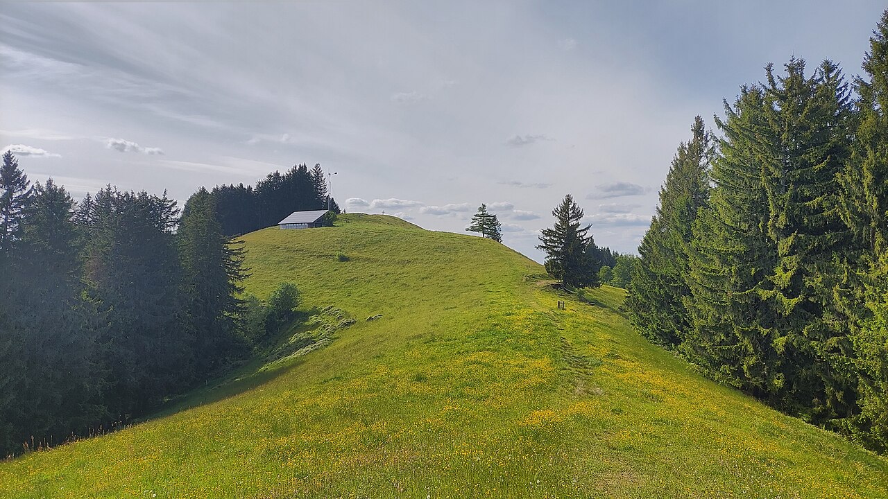 Steinberg, view from the saddle to the southeast