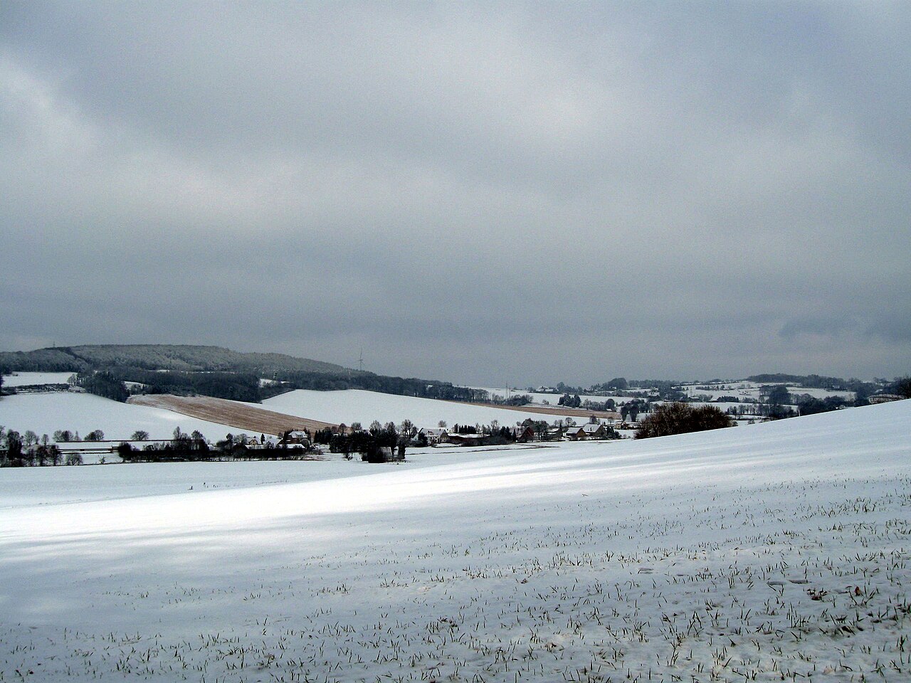 Steinegge - Blick vom Solterberg in in Vlotho , Kreis Herford , Nordrhein-Westfalen