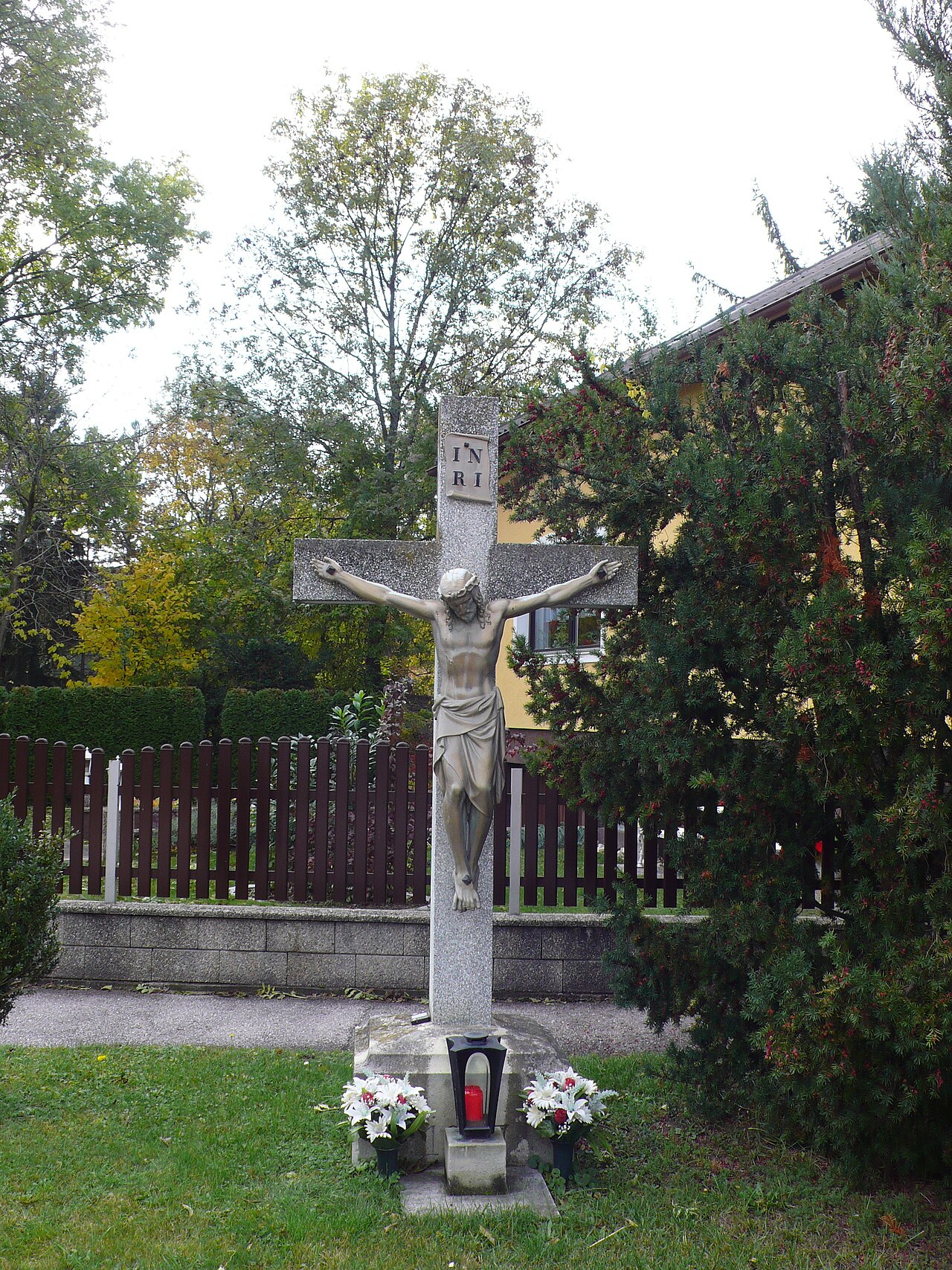 Steinernes Kreuz in Mitterndorf an der Fischa, Bezirk Baden, Niederösterreich