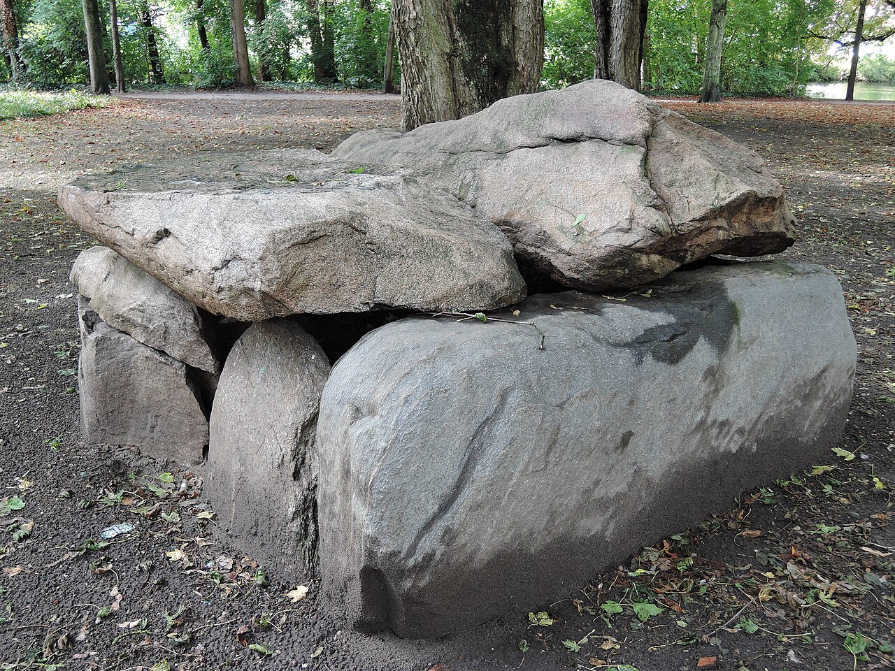The stone cist of Molbath, moved to Lüneburg, Germany